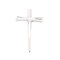 Edge collection - 7.5" x 5" - Silver - Artistic Minimalist Wall Cross Decor - 1 Piece